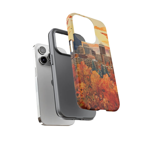 An Urban Autumn Overlook - Impact Resistant Phone Case